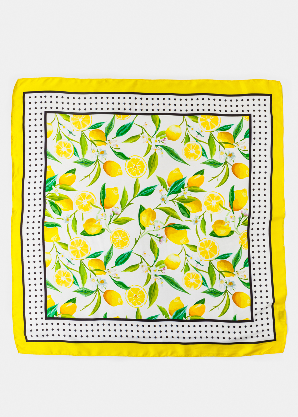 Lemons Satin Scarf